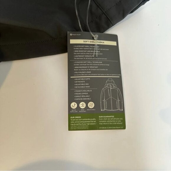 NWT Eddie Bauer  Soft Shell Parka - Picture 9 of 11
